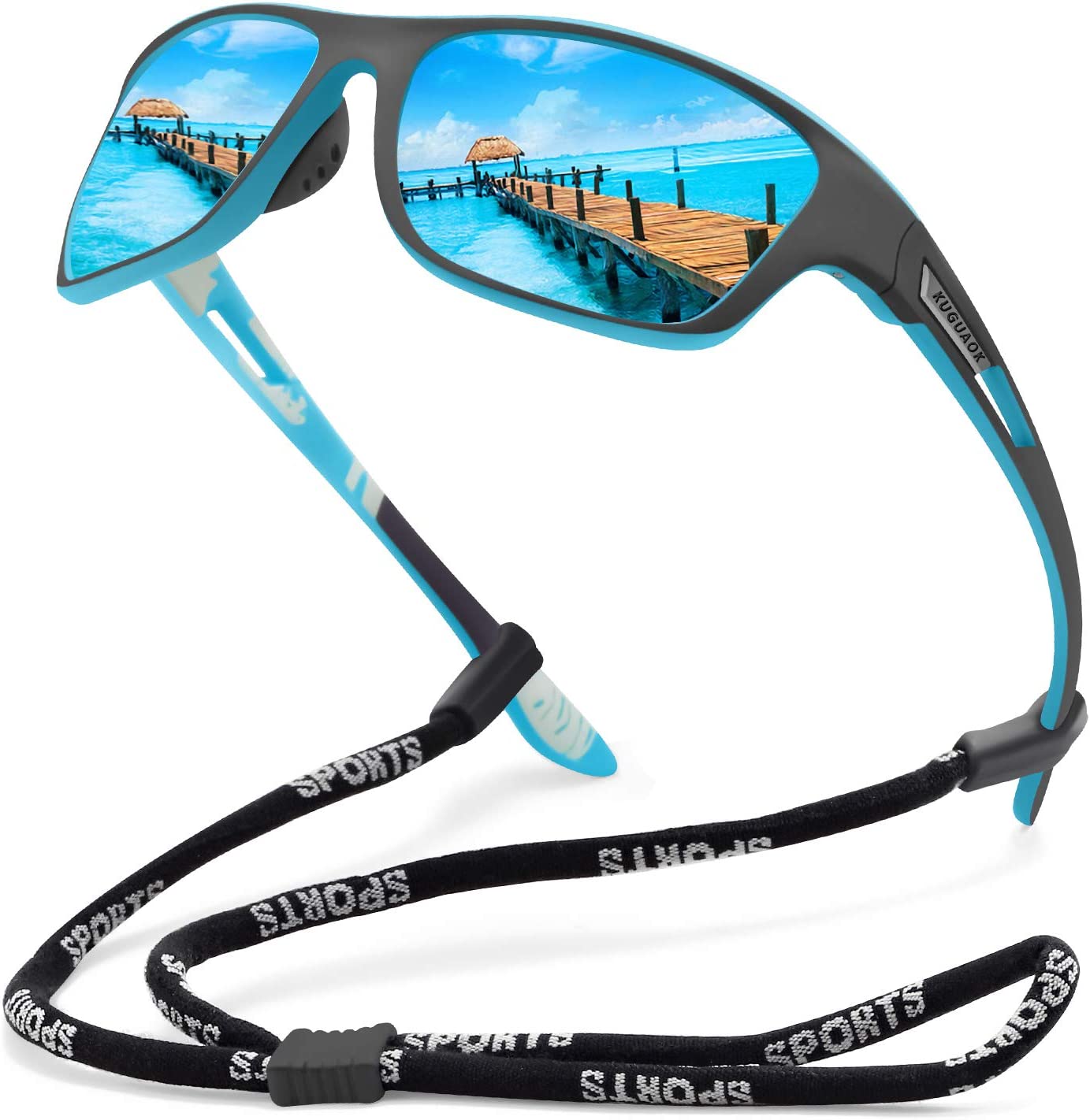 KUGUAOK Polarized Sports Sunglasses | Best Fishing Sunglasses | LandBasedAnglers.com