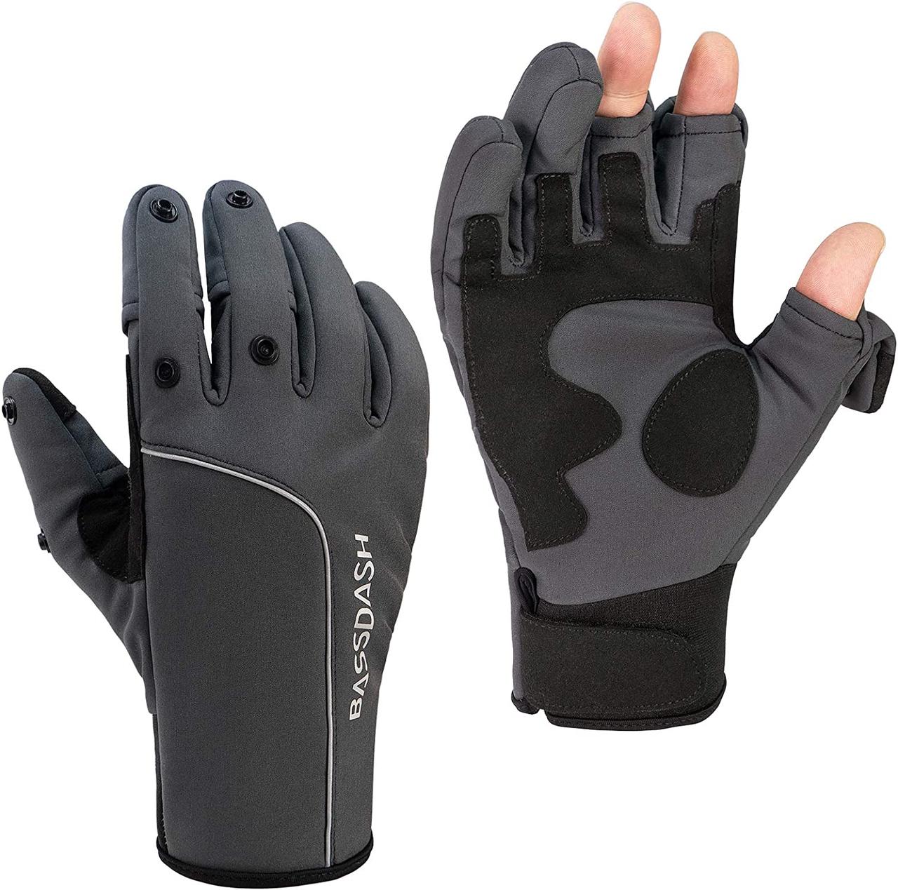 BASSDASH WintePro Insulated Fishing Gloves