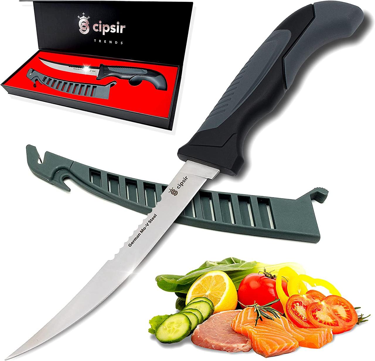 Cipsir Meat and fish Fillet Knife - Best Fillet Knife - Fish Fillet Knife