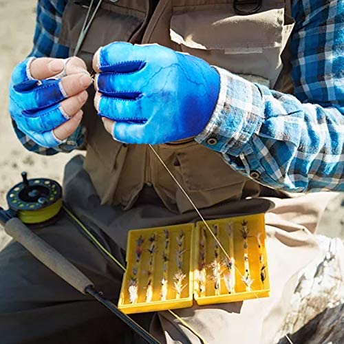 Drasry UV Protection Fishing Fingerless Gloves 2 - Best Fishing Gloves - LandBasedAnglers.com