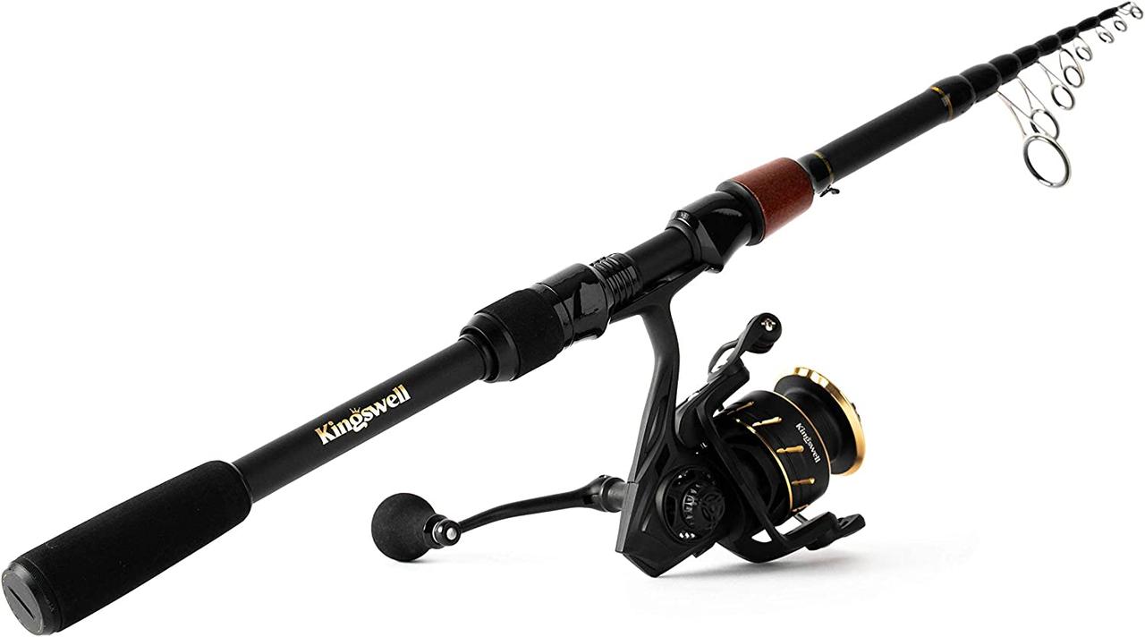 KINGSWELL Telescopic Fishing Rod and Reel Combo 3 - Best Telescopic Fishing Rod