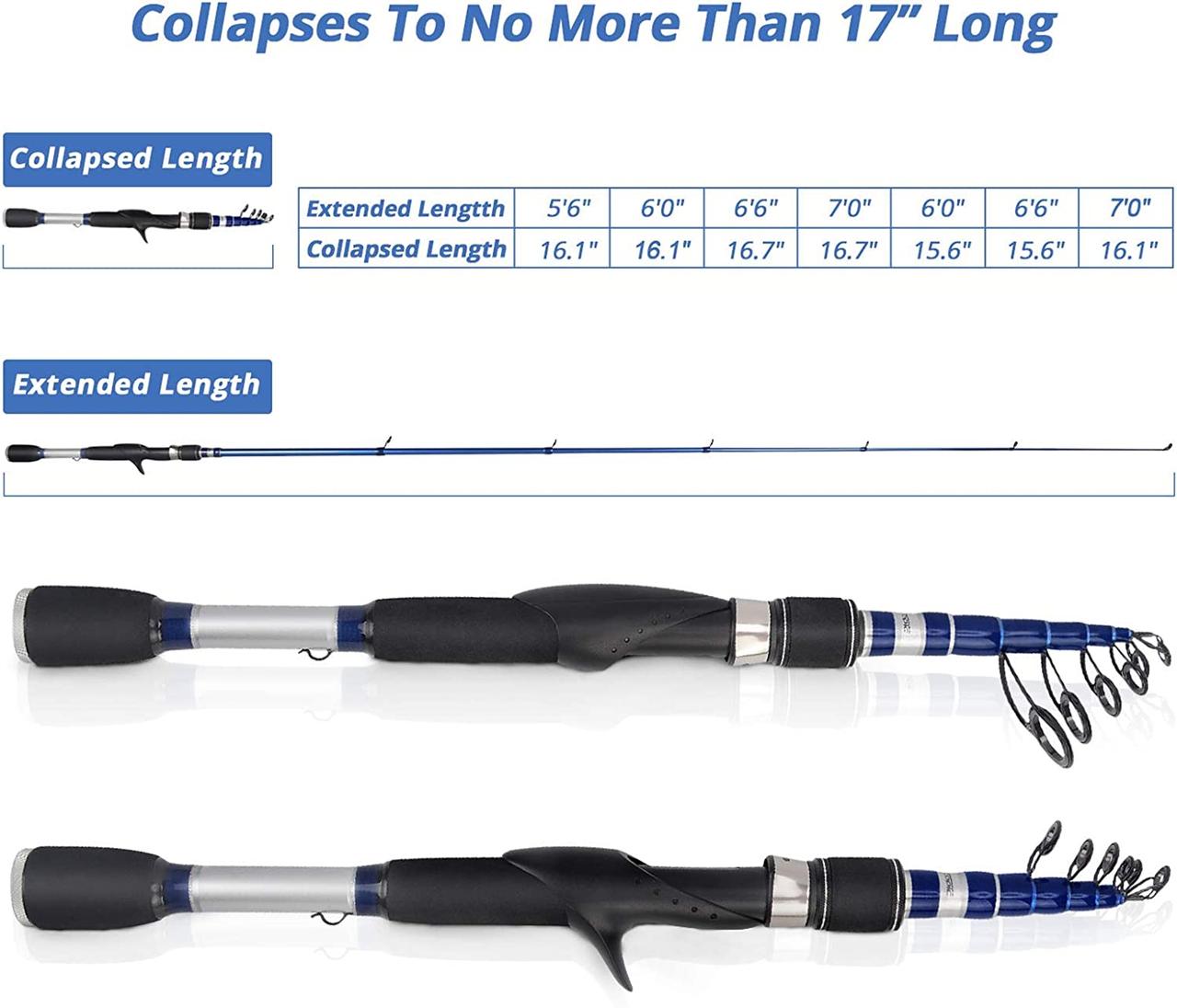 KastKing Compass Telescopic Fishing Rods and Combo 3 - Best Telescopic Fishing Rod