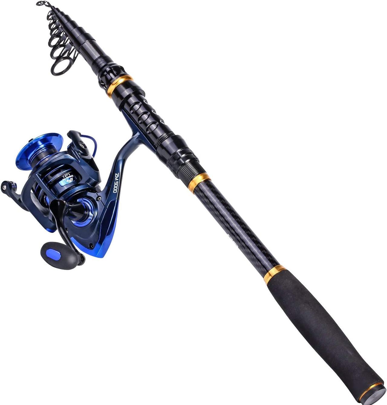 TROUTBOY Black Warrior Fishing Rod- Best Telescopic Fishing Rod