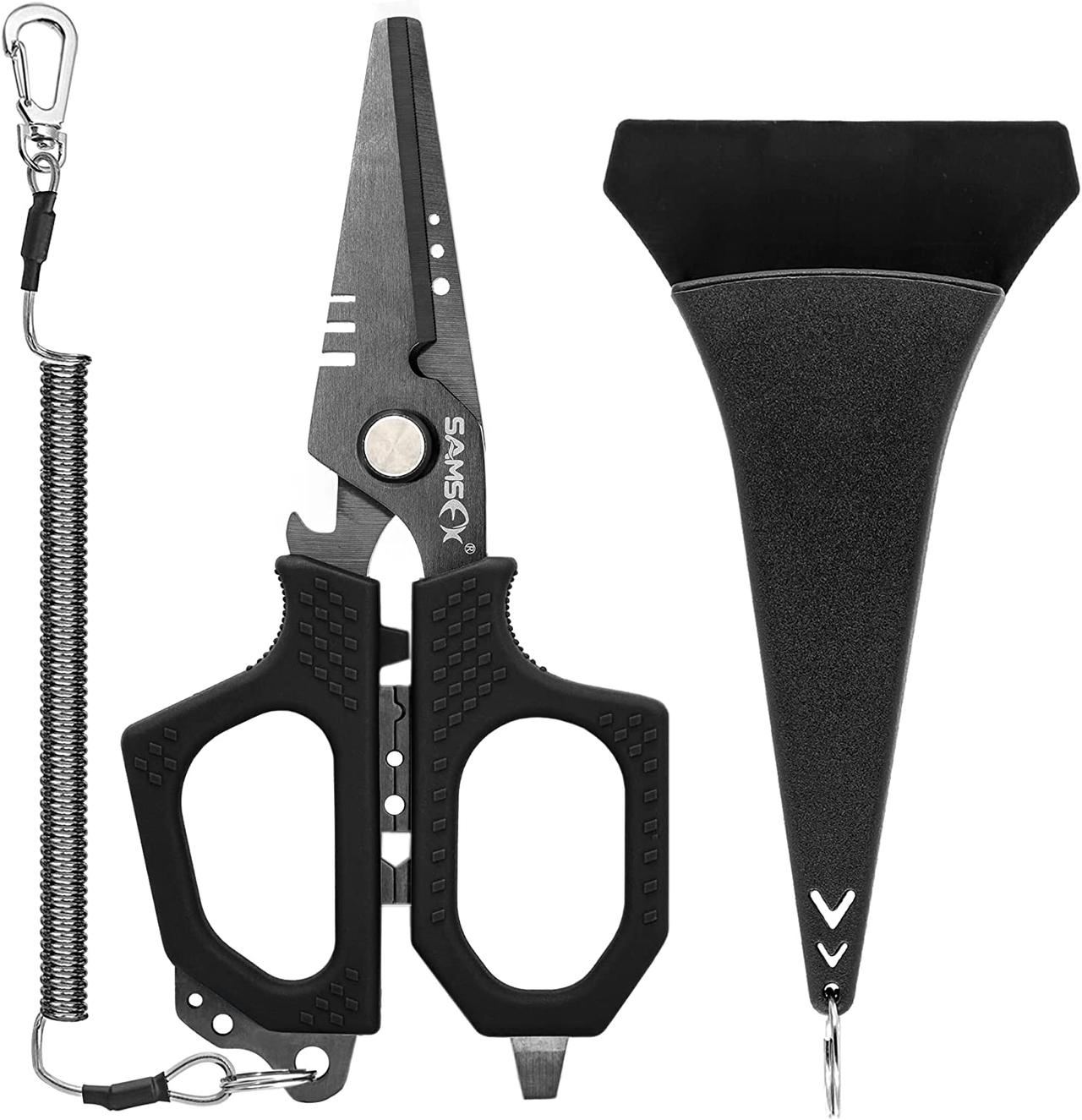 BUBBA Shears with Non-Slip Grip Handles, Multi-Functional and Durable  Design to Easily Cut through any Fishing Line